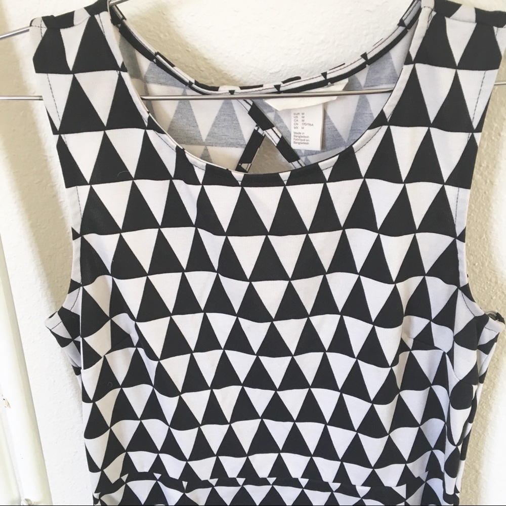H&M Theme Black & White Dress Medium